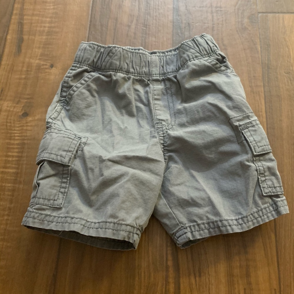 Grey cargo shorts